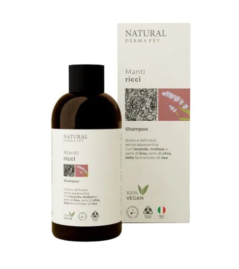 Natural Derma Pet drėkinamasis garbanoto kailio šunų šampūnas