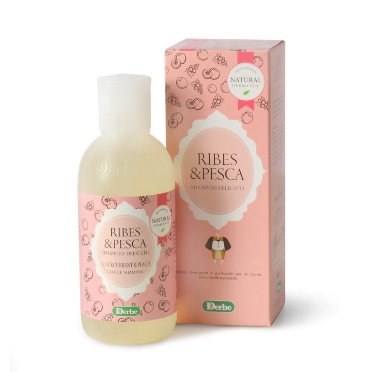 Natural Derma Pet šunų šampūnas su juodųjų serbentų ir persikų ekstraktais